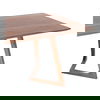 Godenza Rectangular Dining Table Brown, by Moe's Home, 71" width x 29.5" height x 35.5" depth thumbnail 6