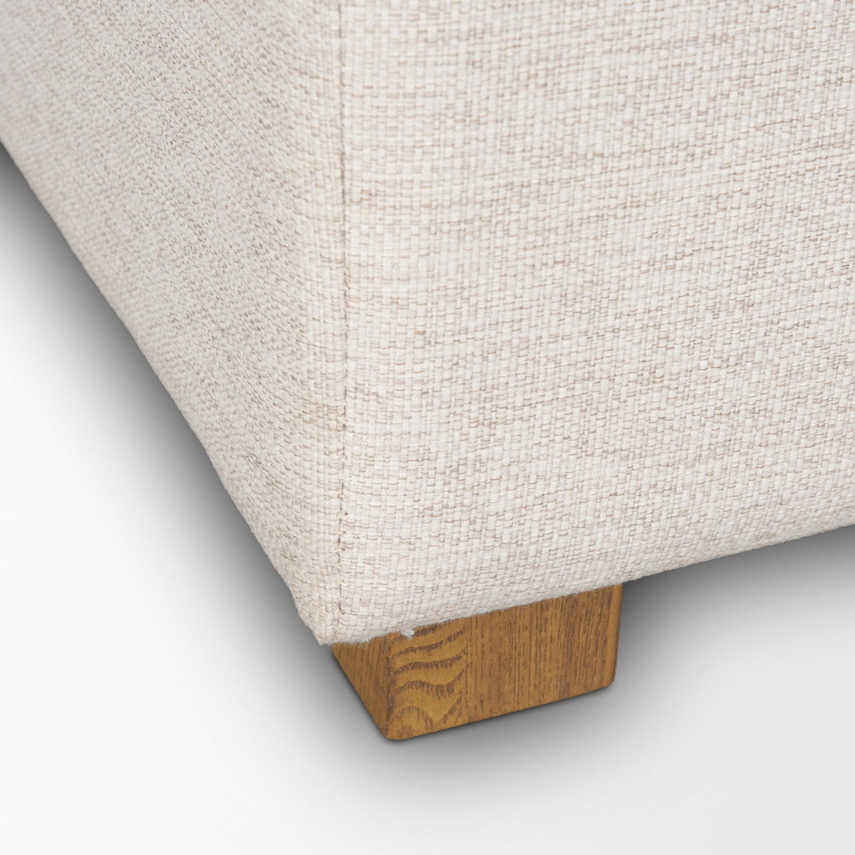 Halston Right Arm Sectional Piece Oatmeal Performance Fabric, Sectional Sofa by Mercana, 38.5" length x 38.5" width x 30.5" height View 12