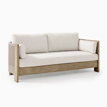 Online Designer Patio Porto Outdoor 76 in Sofa, Driftwood