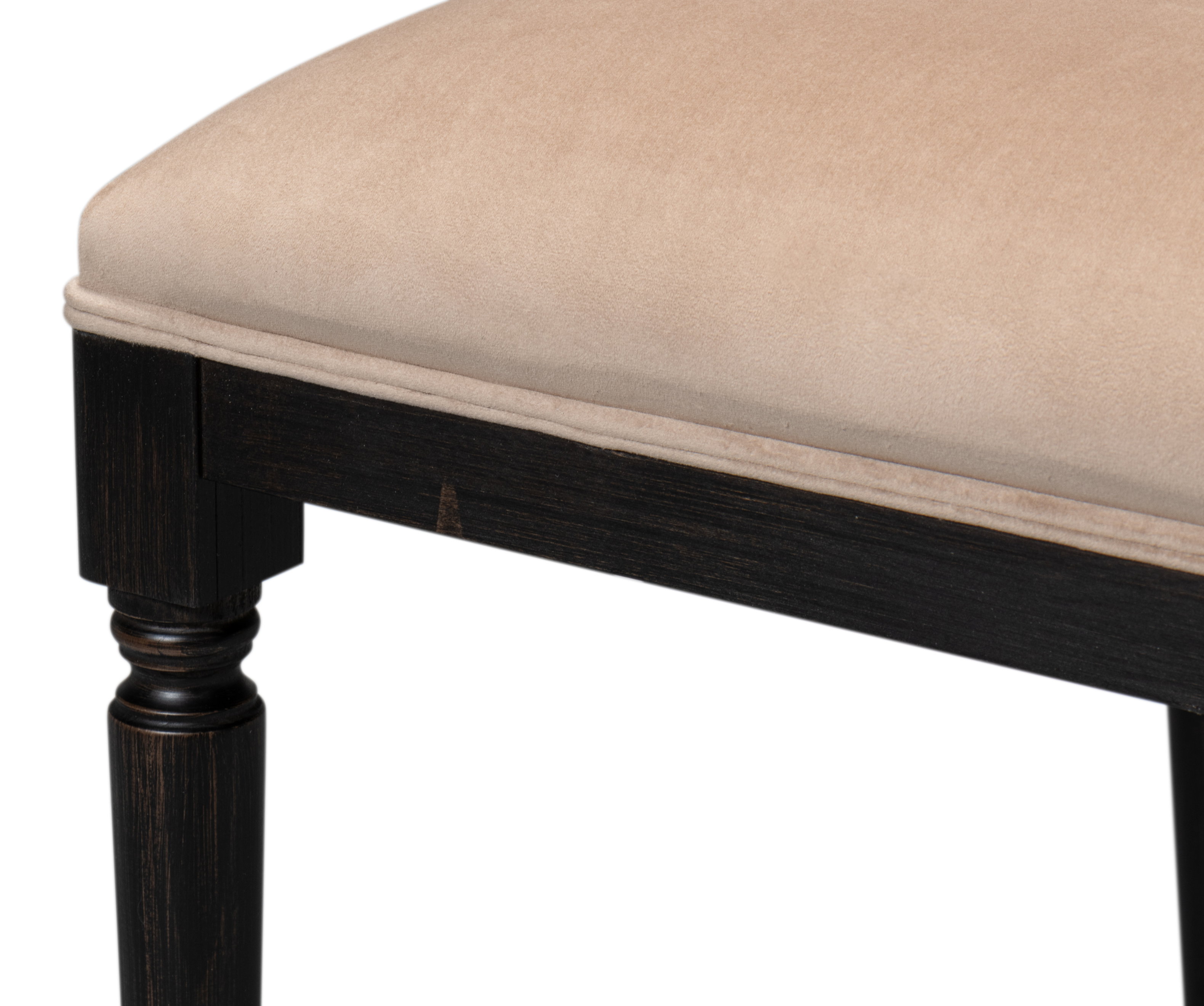 Cane Back Side Chair, Nero, Toffee, Dining Chair by Sarreid, 20" length x 20" width x 40" height View 3