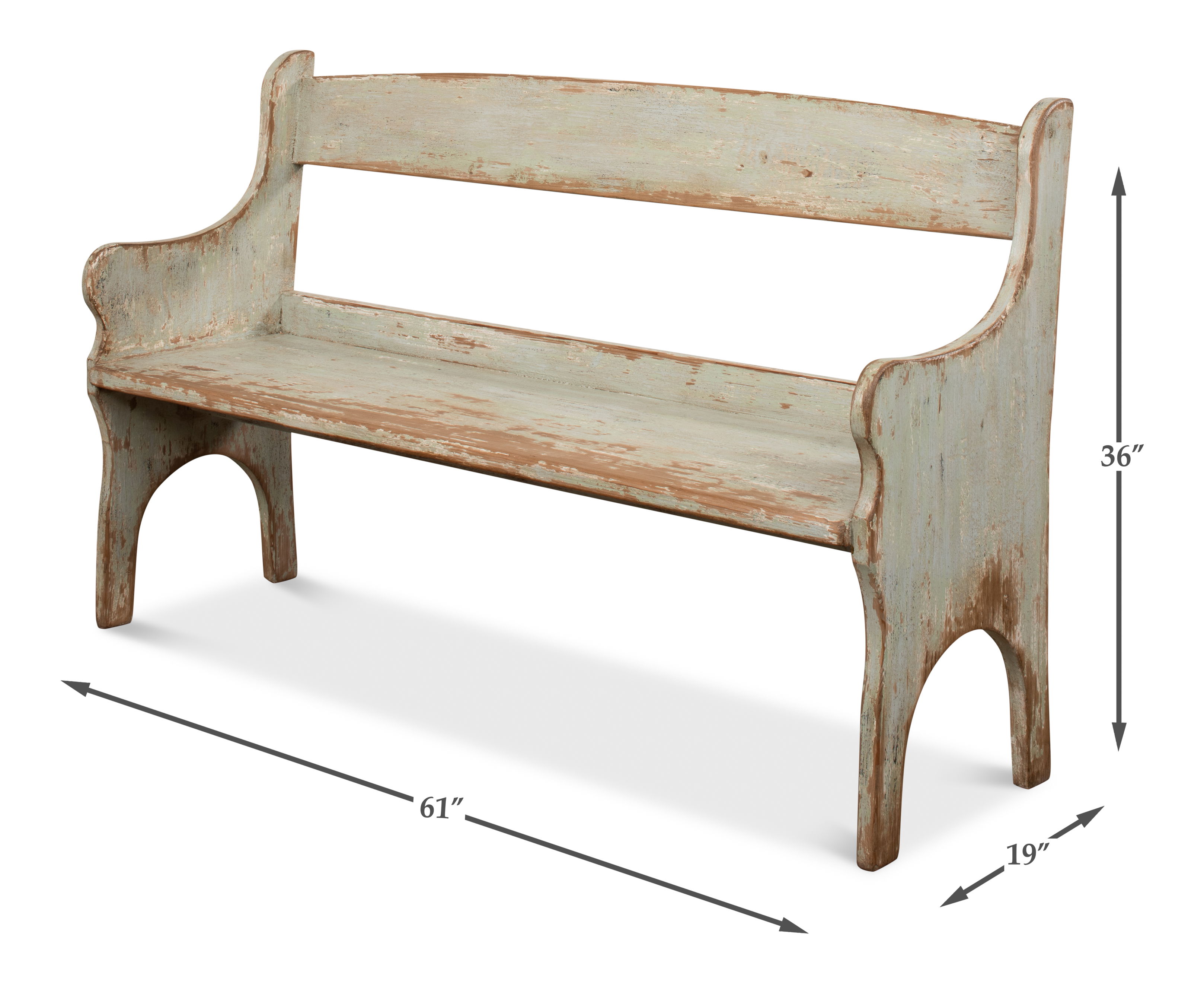 Arlo Bench  Sage large image 