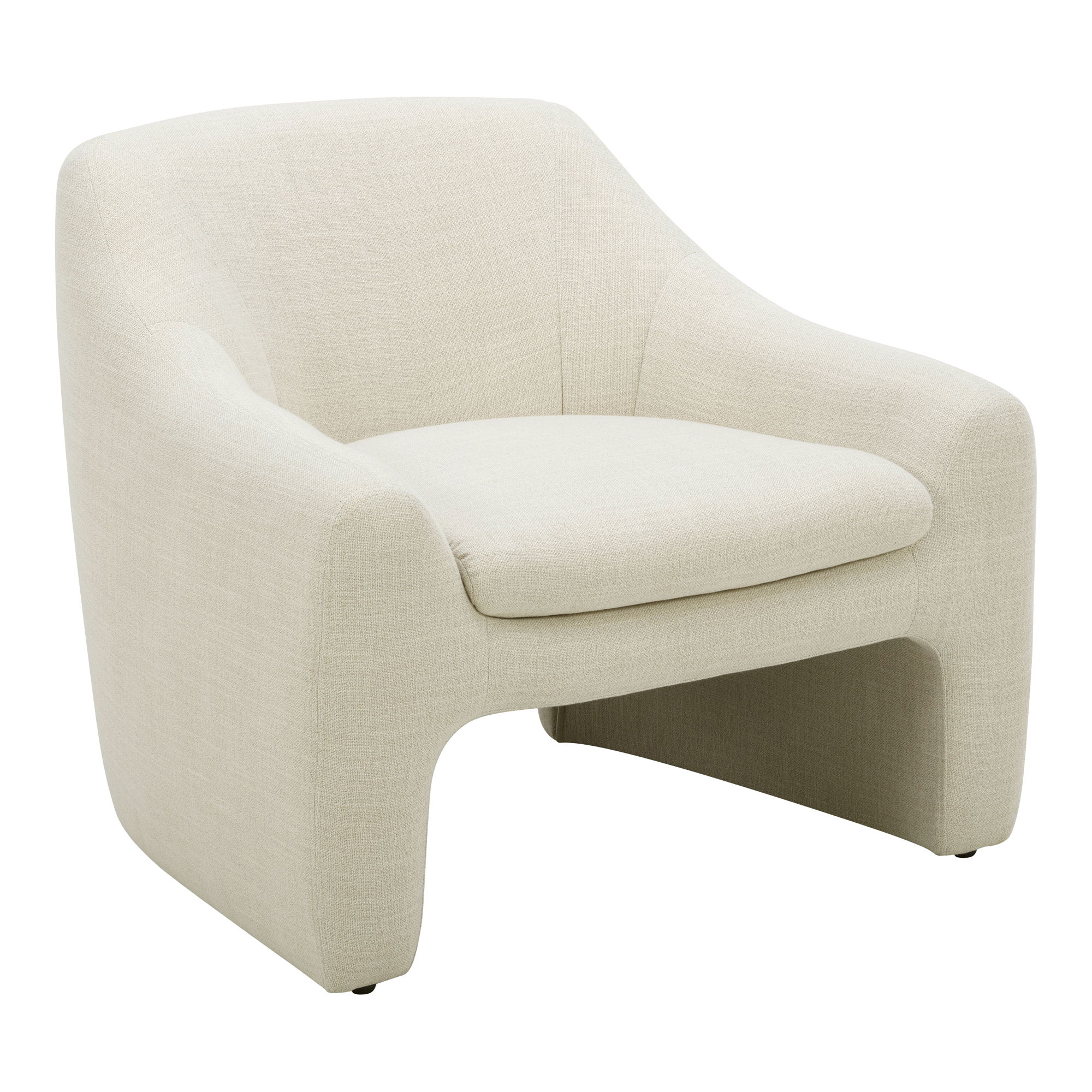 Kenzie Accent Chair Dune, by Moe's Home, 33.75" width x 29.25" height x 31" depth View 2