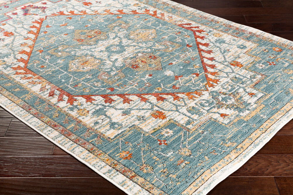 Herati Machine Woven Rug, by Surya, 1'3.75" length x 1'3.75" width
