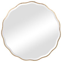 Online Designer Bedroom Aneta Gold Round Mirror