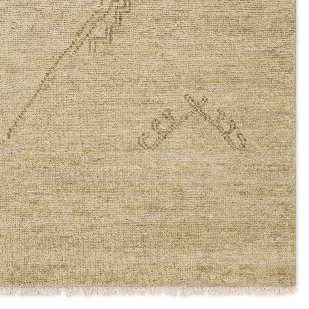 Jaipur Living Fayola JIN11 Handknotted Medallion Green Area Rug (10'x14') large image 