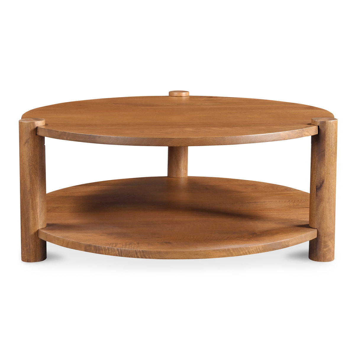 Olsen Coffee Table Vintage Brown, by Moe's Home, 39.5" width x 16" height x 38" depth View 1