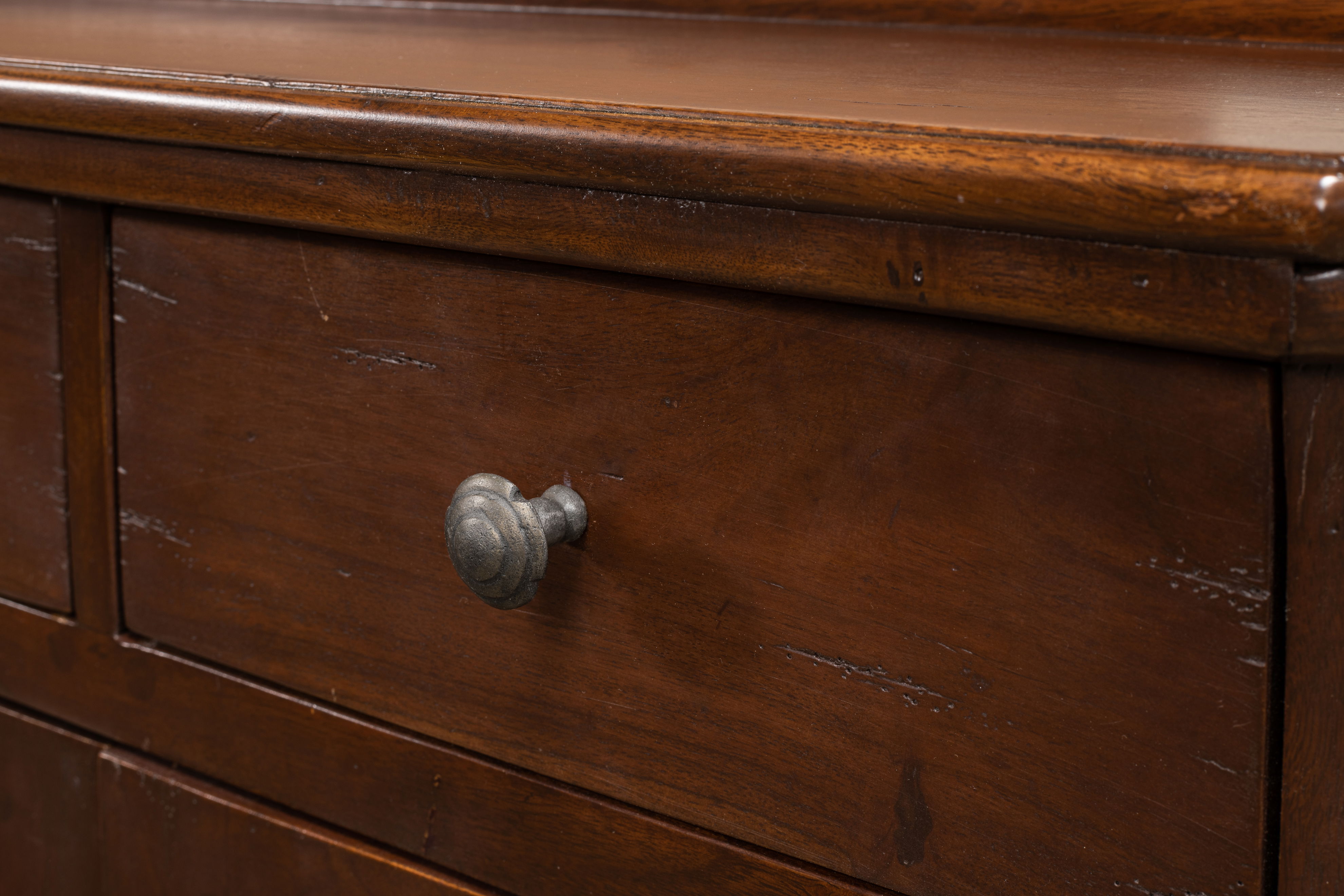 Austrian Hall Cabinet, Walnut, Cabinets & Sideboard by Sarreid, 26" length x 7" width x 35" height View 14