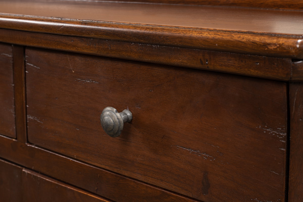 Austrian Hall Cabinet  Walnut, by Sarreid, 7" length x 2'2" width x 2'11" height View 14