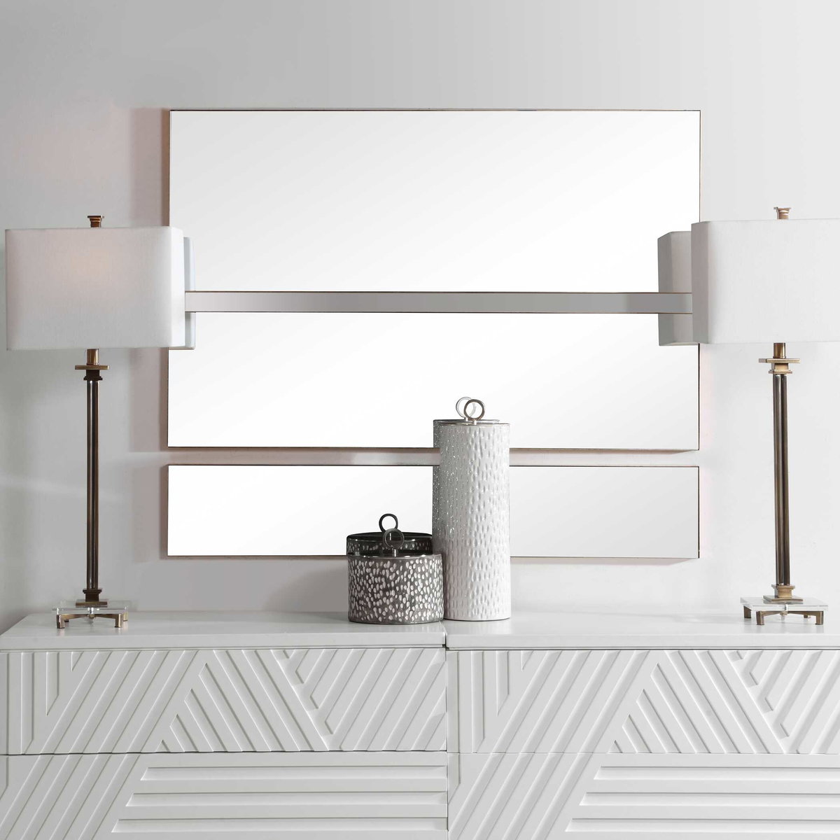 Rowling Gold Mirrors Set/3, by Uttermost, 16" width x 47" height x 1.12" depth View 5