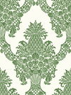Pineapple Plantation Green & White Wallpaper thumbnail 0