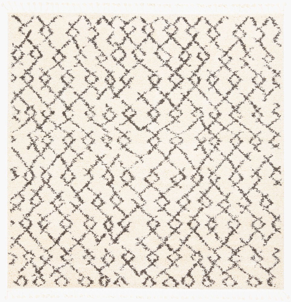 Berber Shag Machine Woven Rug, by Surya, 7'10.49" length x 7'10.49" width