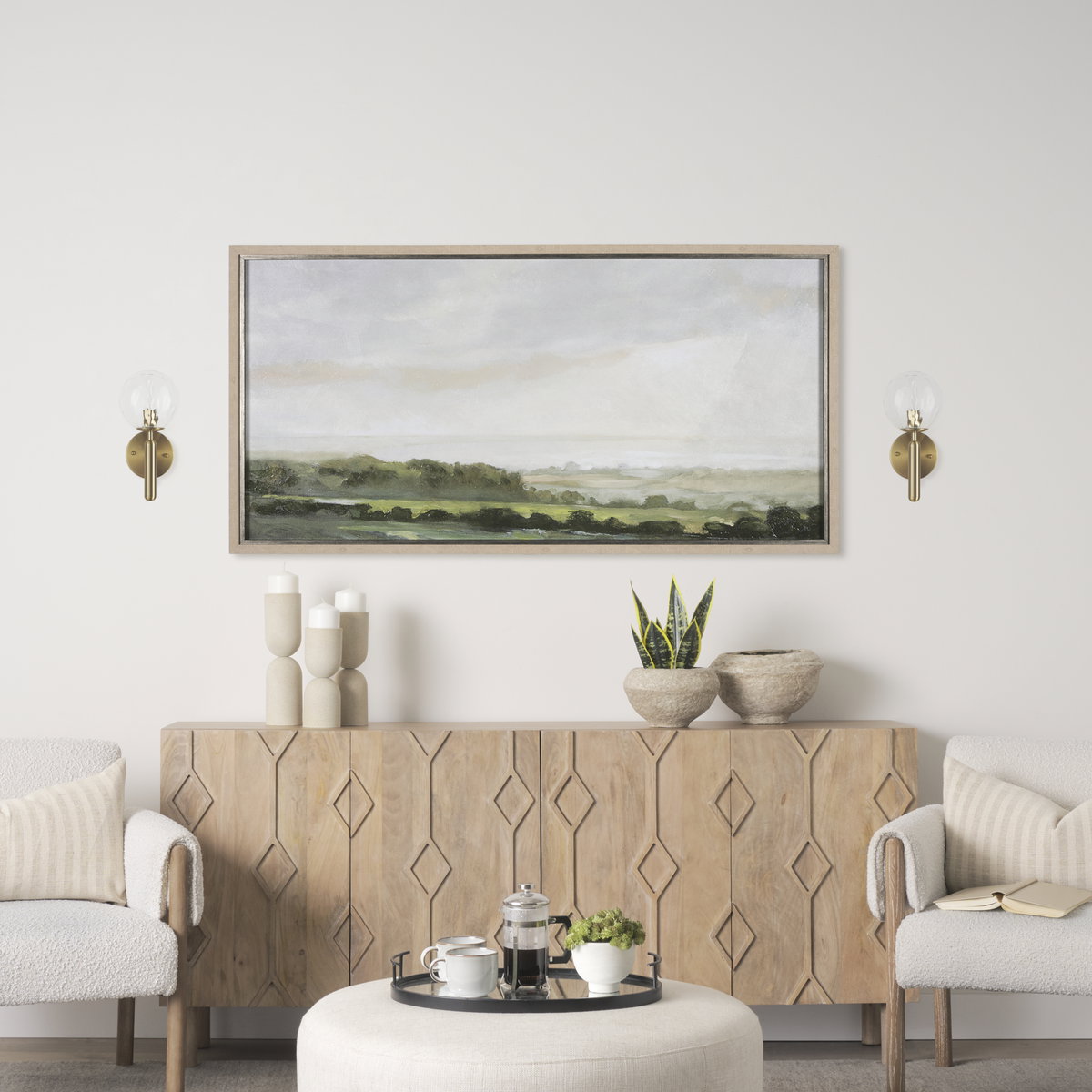 Britton Gold Metal with Clear Glass Globe 1-Light Wall Sconce, by Mercana, 5.91" length x 5.91" width x 12.6" height View 2