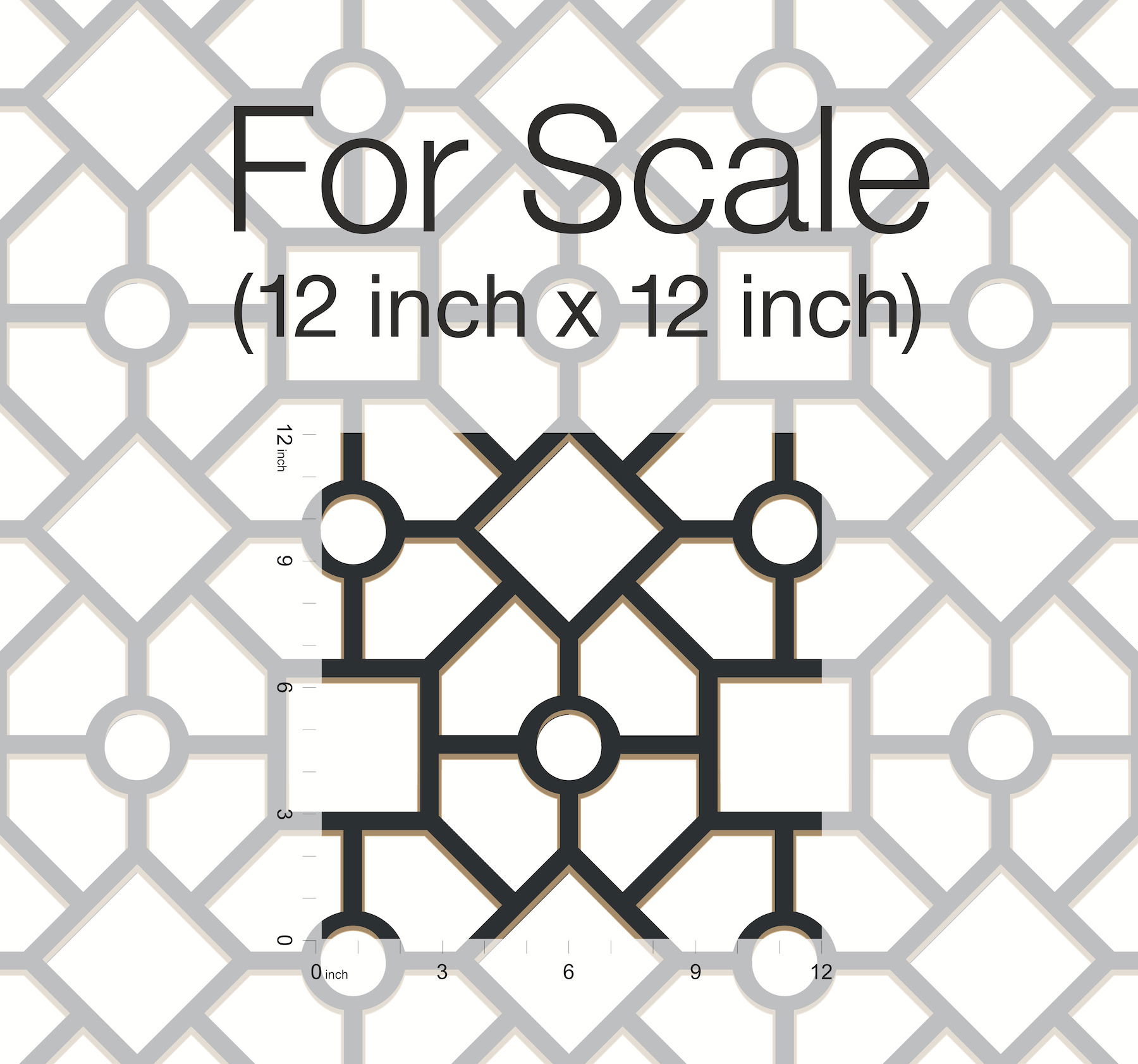 Hedgerow Trellis Black & Gold Peel & Stick Wallpaper large image 