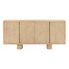 Thalia Sideboard Light Natural 73', Sideboards & Buffet by Dovetail, 73" width x 33.5" height x 18.25" depth thumbnail 2