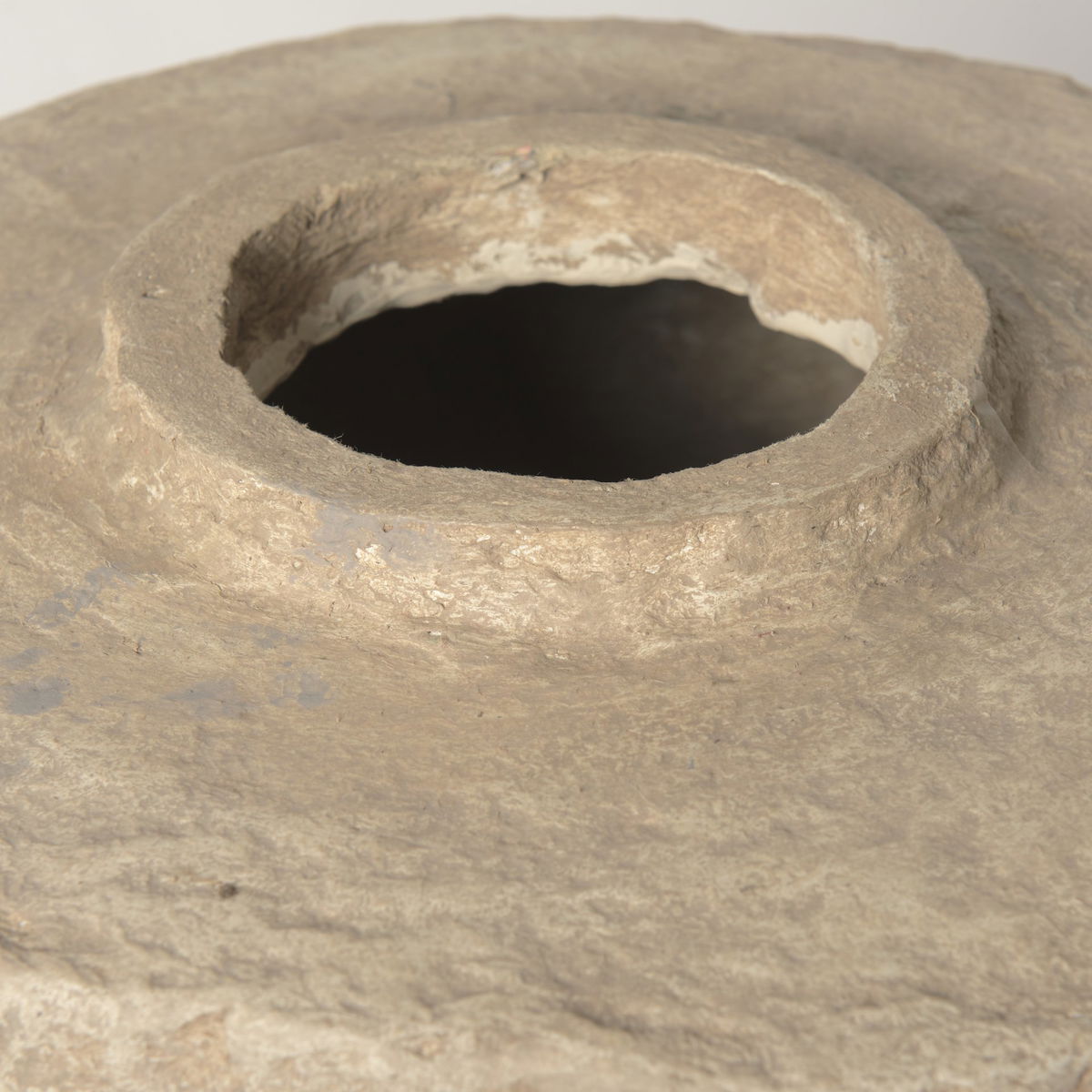 Rama Large Beige Paper Mache Floor Vase, by Mercana, 19" length x 19" width x 33" height View 5