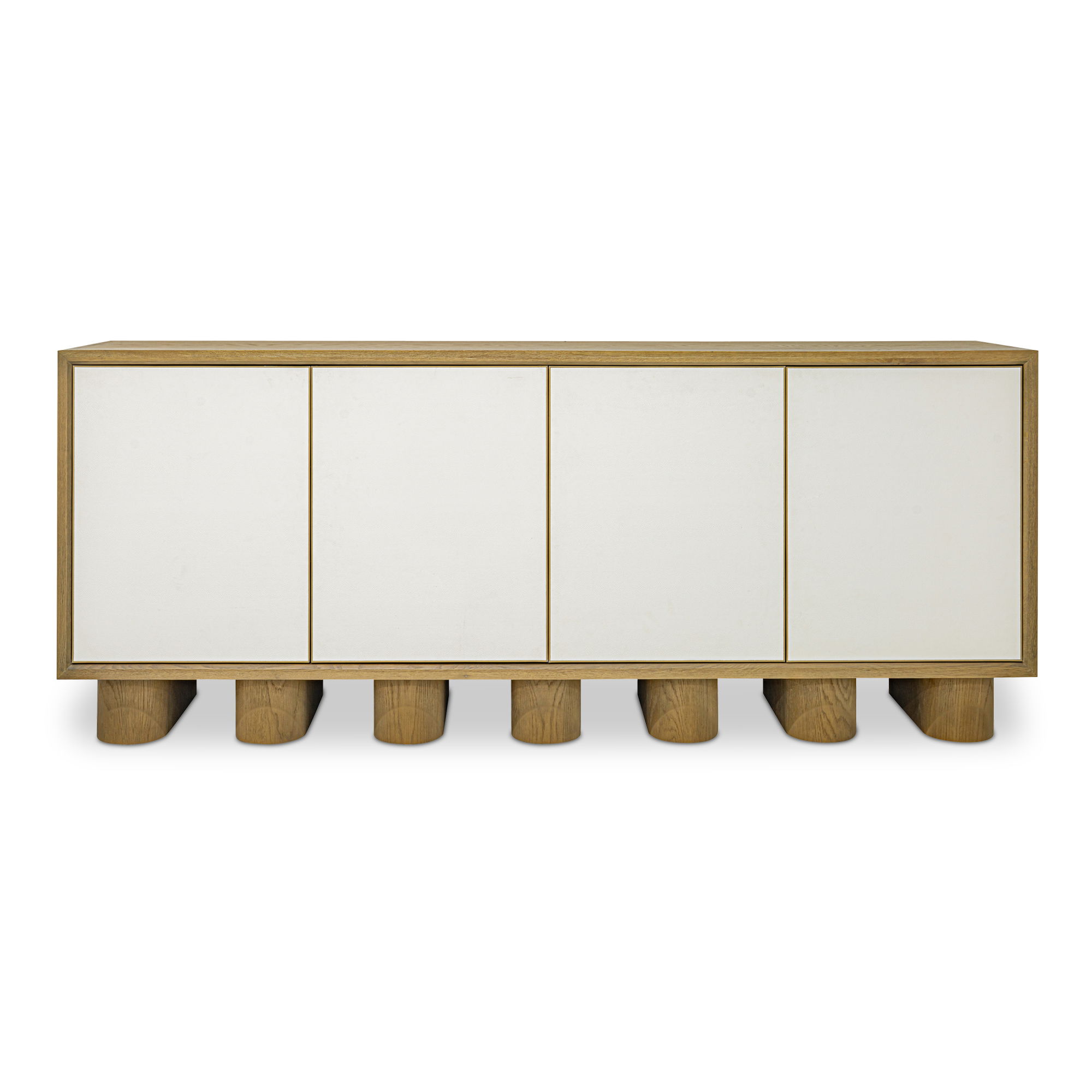 Marcelle Sideboard White, Cabinets & Sideboard by Moe's Home, 80" width x 32.63" height x 17.75" depth View 1