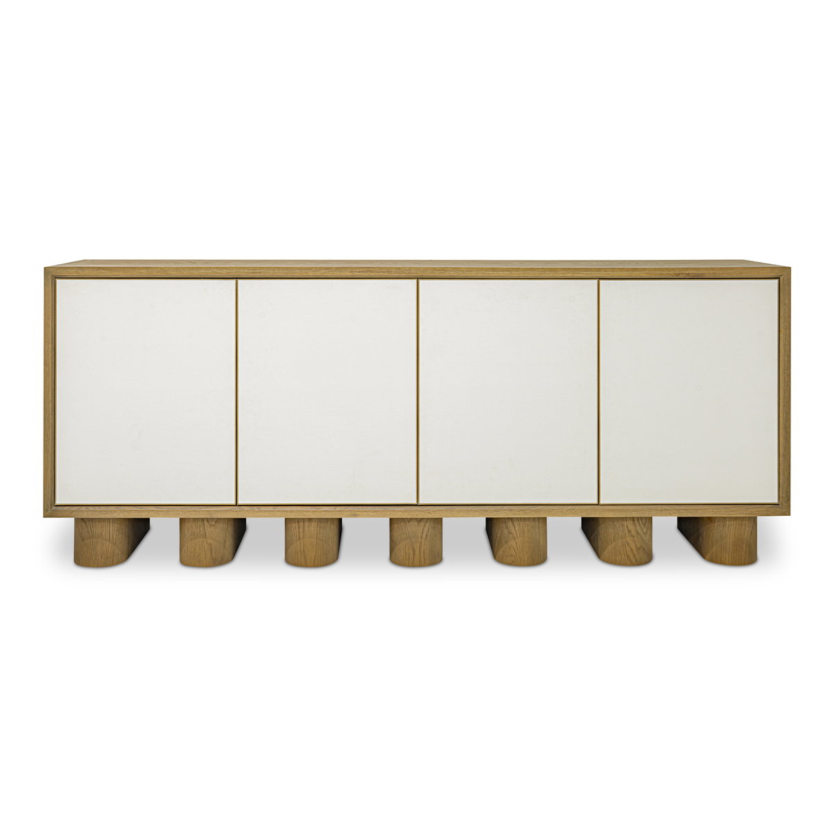 Marcelle Sideboard White, Cabinets & Sideboard by Moe's Home, 80" width x 32.63" height x 17.75" depth View 1