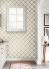 Open Trellis  Gold Metallic Wallpaper thumbnail 1