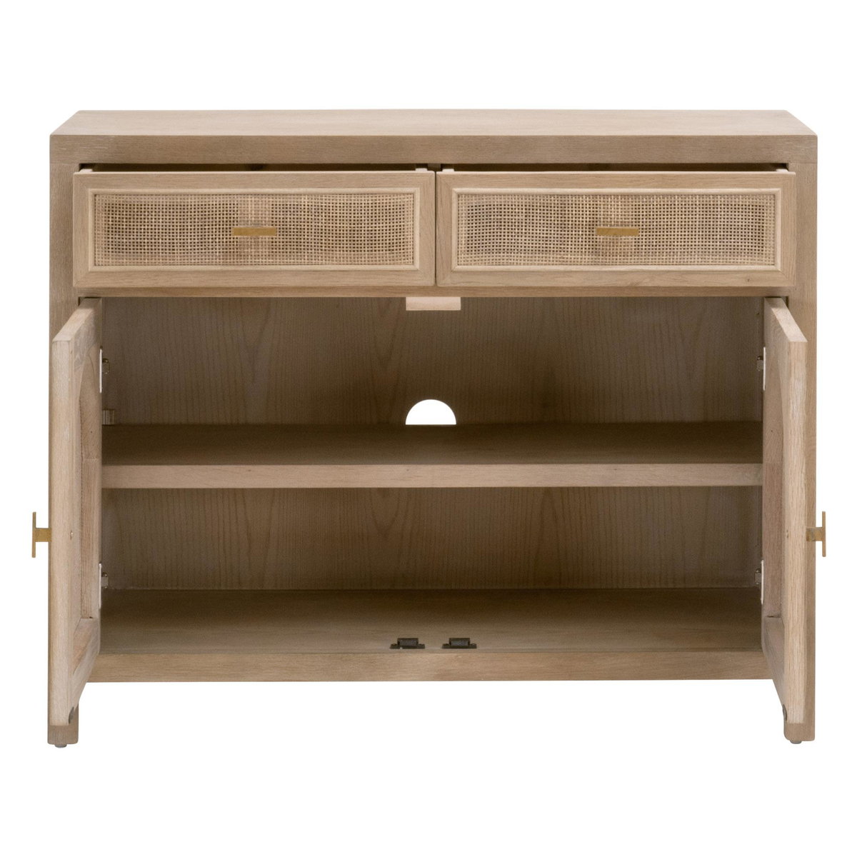 Cane Media Cabinet, Shelving & Bookcase by Essentials for Living, 39" width x 31" height x 18" depth View 3