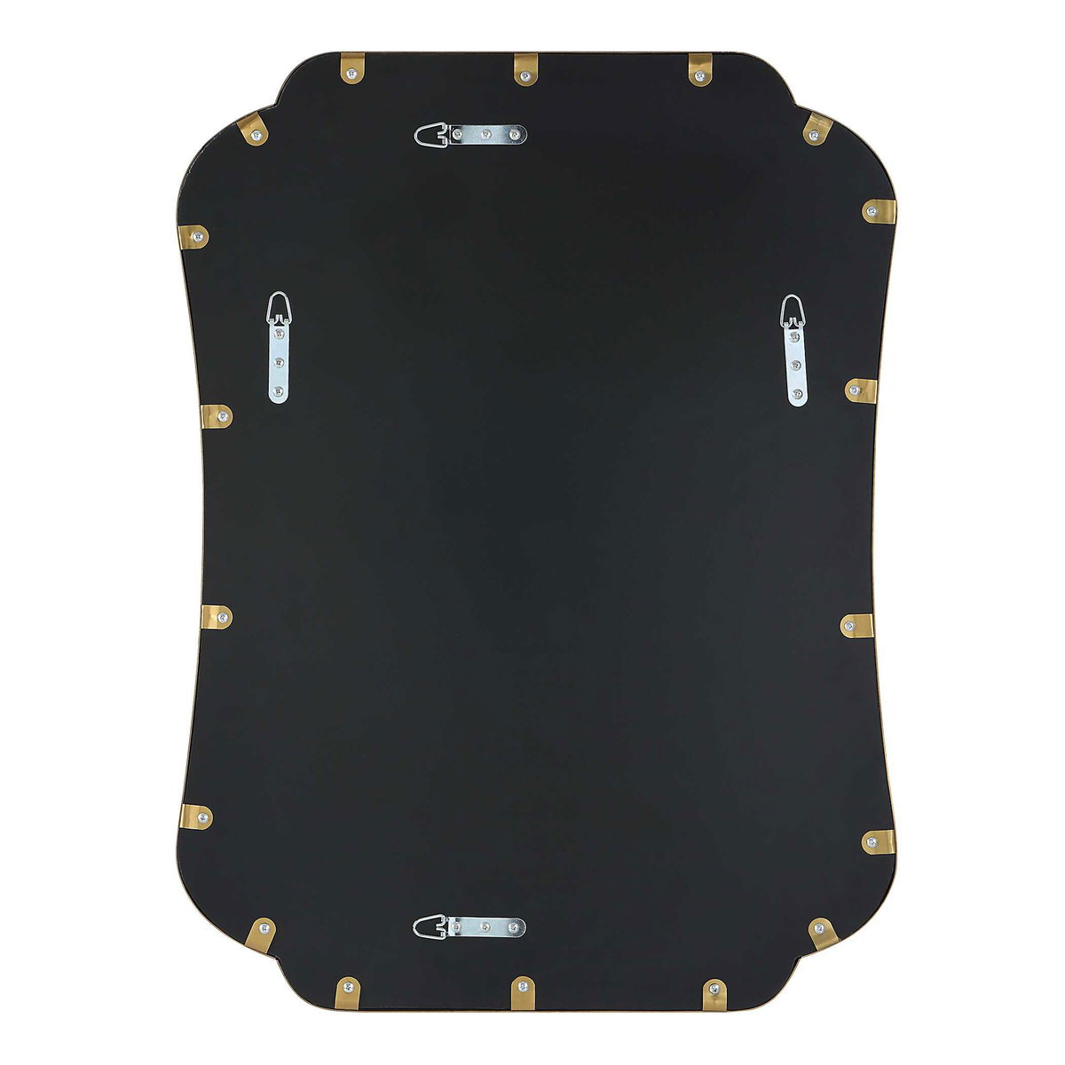 Athena Brushed Brass Mirror, by Uttermost, 24" width x 32" height x 1" depth View 8