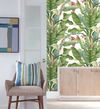Banana Leaf White & Green Peel & Stick Wallpaper, by York Wall, 20' length x 2'3" width x 0.02" depth thumbnail 2