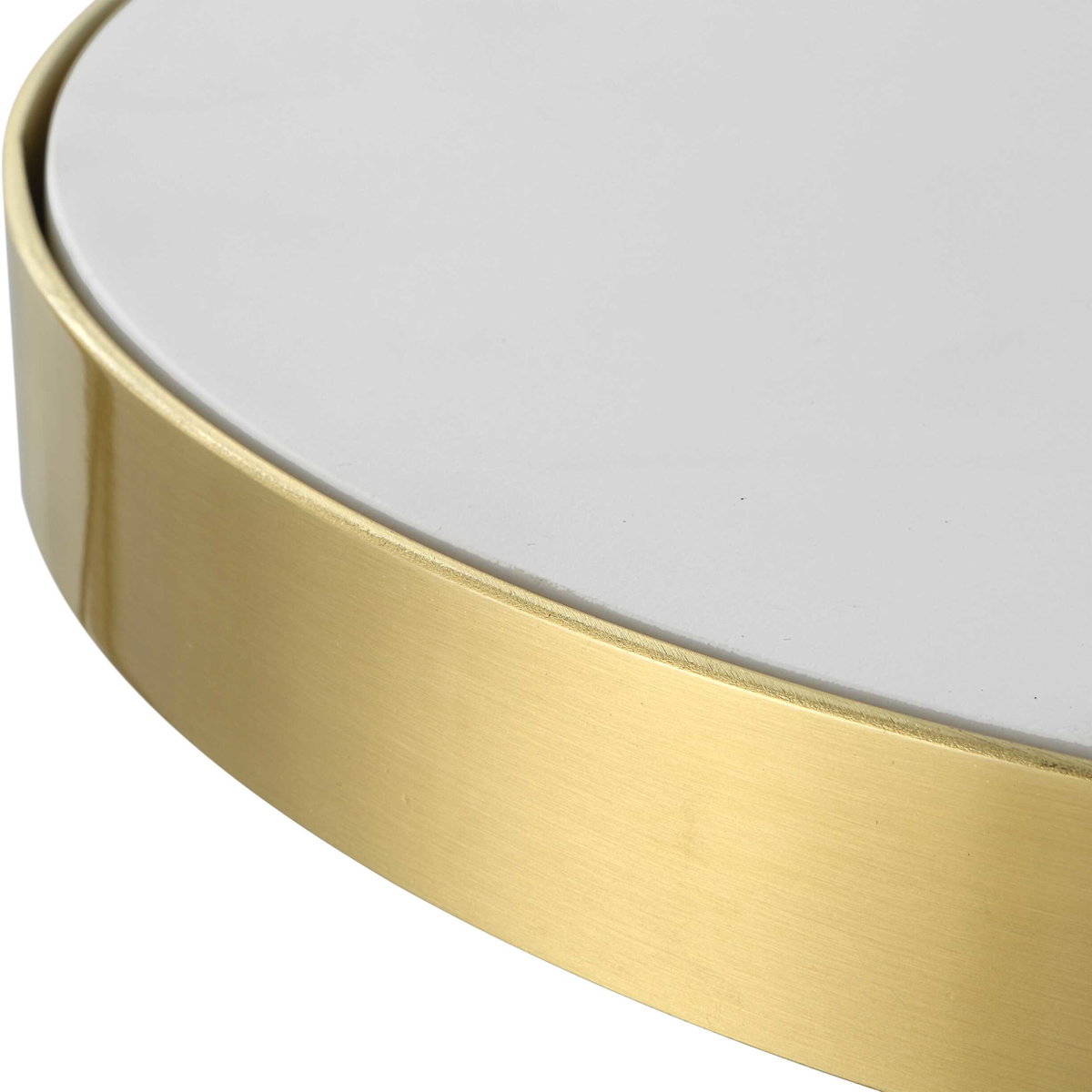 Apex White Concrete Accent Table, Side & End Table by Uttermost, 12.5" width x 24" height x 12.5" depth View 4
