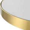 Apex White Concrete Accent Table, Side & End Table by Uttermost, 12.5" width x 24" height x 12.5" depth thumbnail 4