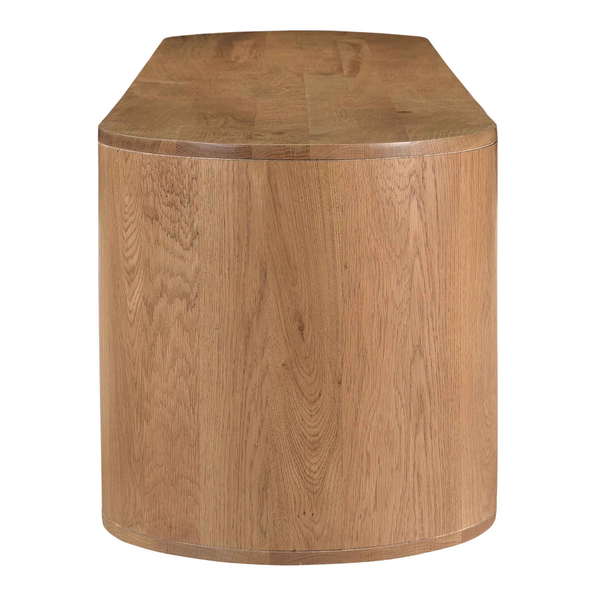 Theo Media Bench Natural, Media Console by Moe's Home, 80" width x 18" height x 18" depth View 5