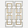 Aerin Geometric Wall Art Set/2, by Uttermost, 15.75" width x 50.62" height x 1.25" depth thumbnail 1