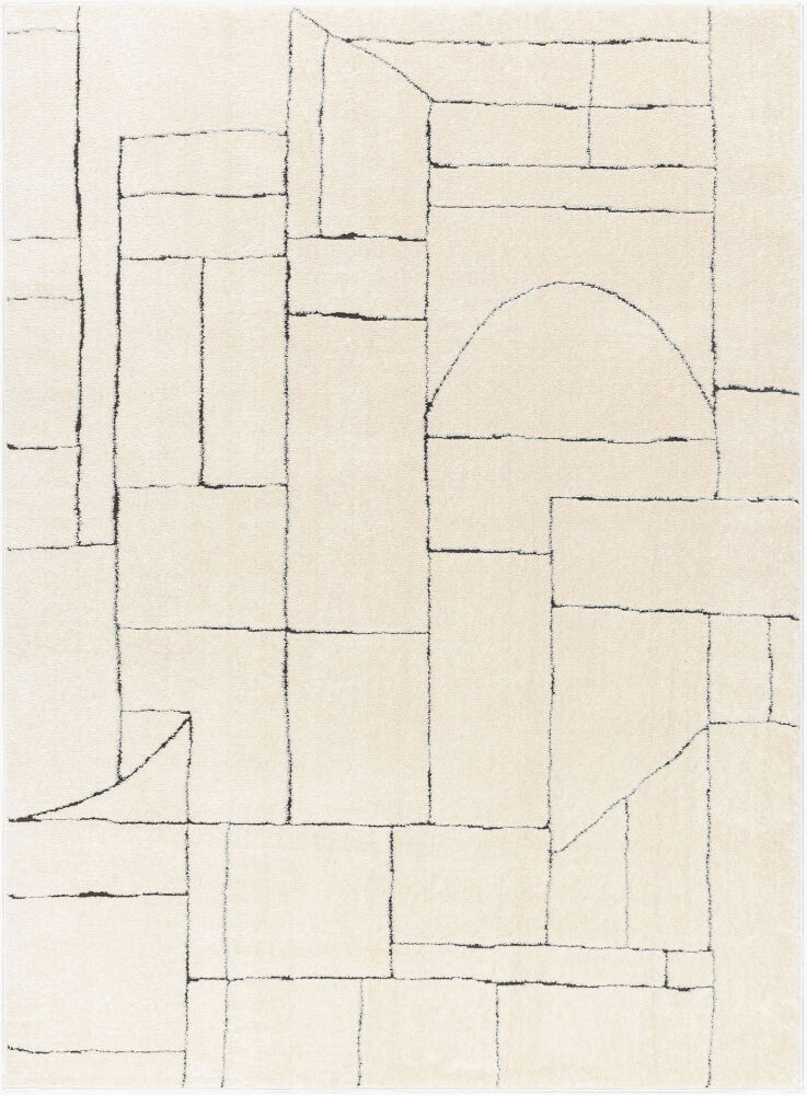 Freud Machine Woven Rug, by Surya, 1'3.75" length x 1'3.75" width