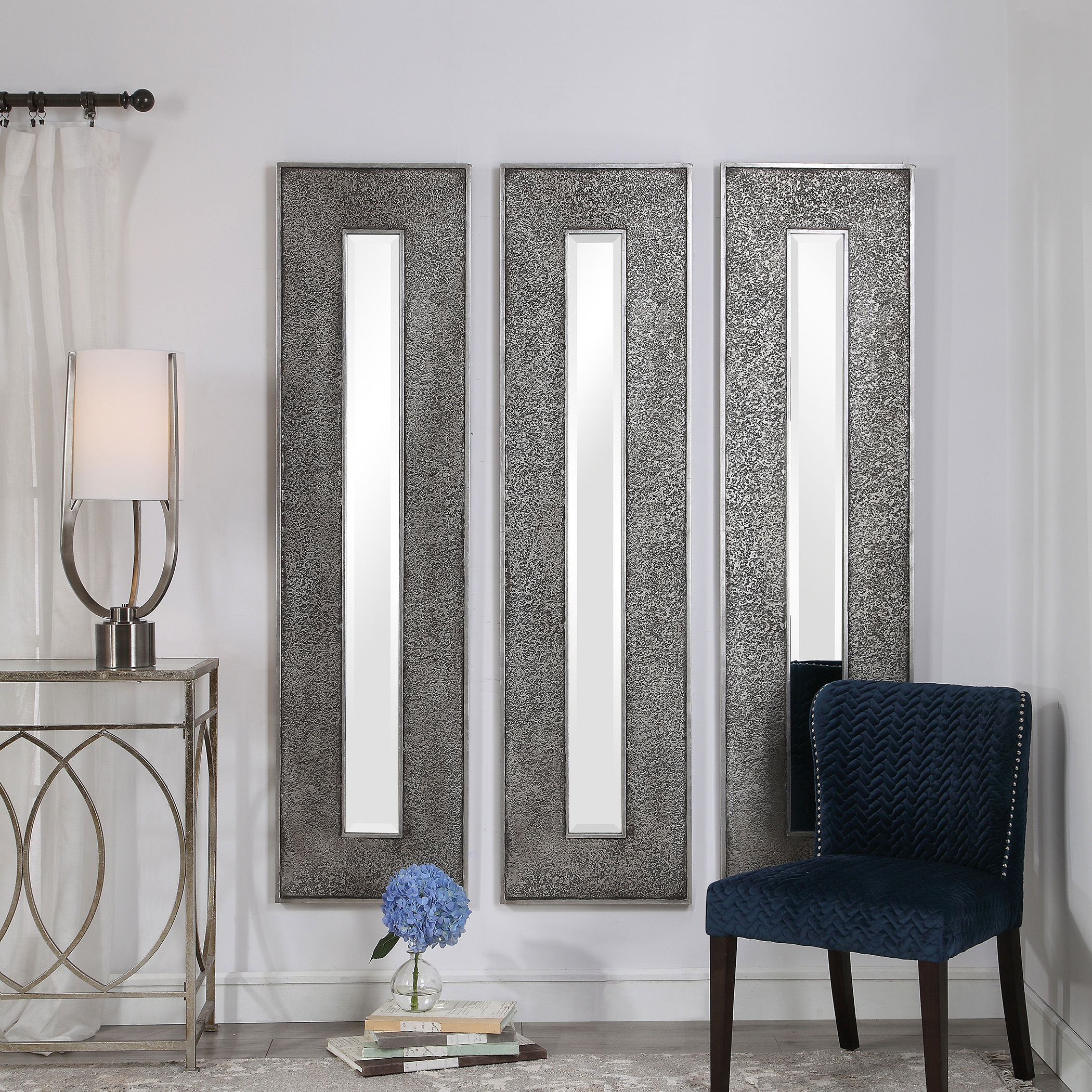 Bannon Tall Metallic Mirror large image 