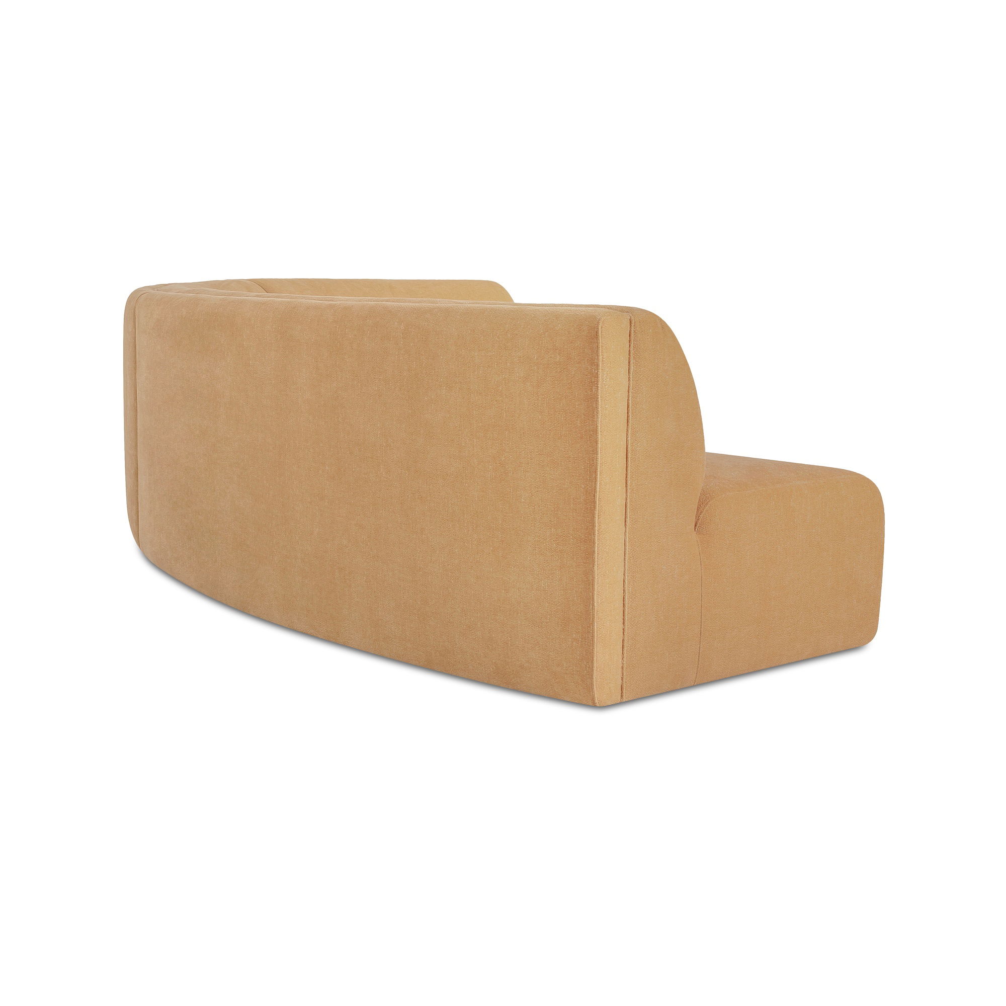 Naomi 3 Piece Concave Modular Sectional Golden Yellow, Sectional Sofa by Moe's Home, 242.1" width x 28.3" height x 39" depth View 4