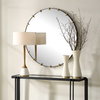 Pali Industrial Round Mirror, by Uttermost, 3'7.11" width x 3'7.11" height x 2.56" depth thumbnail 4