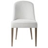 Brie Armless Chair, White,Set Of 2 thumbnail 0