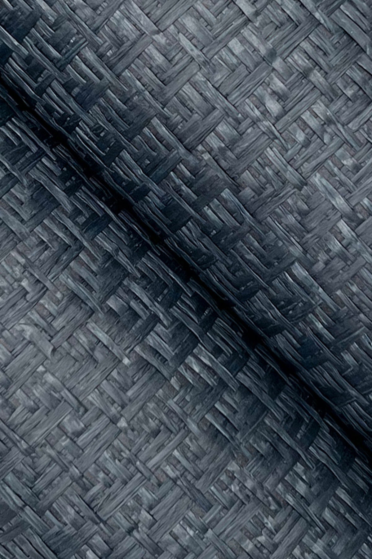 Tatami Weave Navy Wallpaper large image 