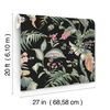 Fiji Garden Black Peel & Stick Wallpaper thumbnail 5