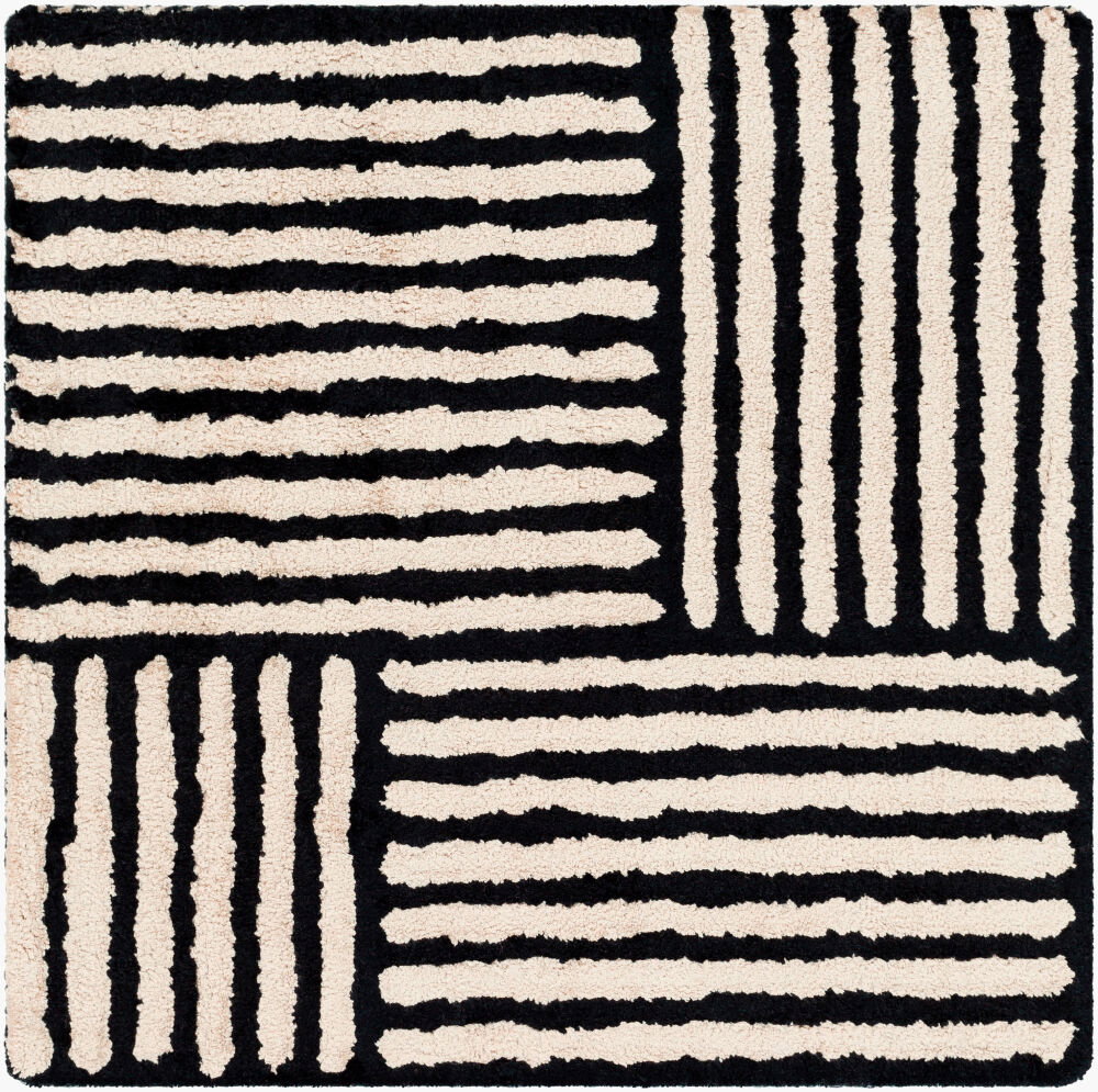 Quartz Handmade Rug, by Surya, 1'6" length x 1'6" width