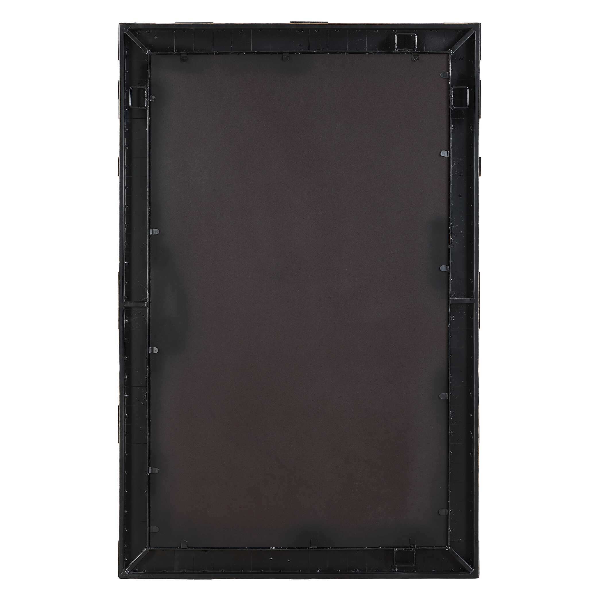 Bustelo Dark Bronze Mirror, by Uttermost, 29.5" width x 45.25" height x 1.12" depth View 7