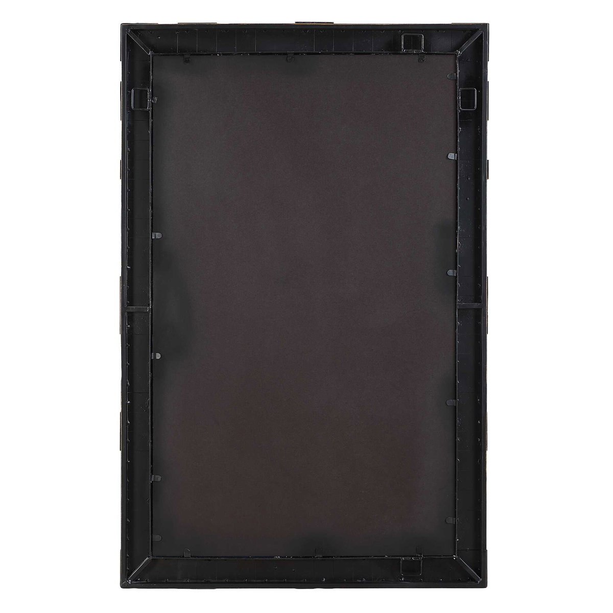 Bustelo Dark Bronze Mirror, by Uttermost, 29.5" width x 45.25" height x 1.12" depth View 7