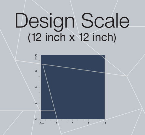 Fractured Prism Blue & White Peel & Stick Wallpaper