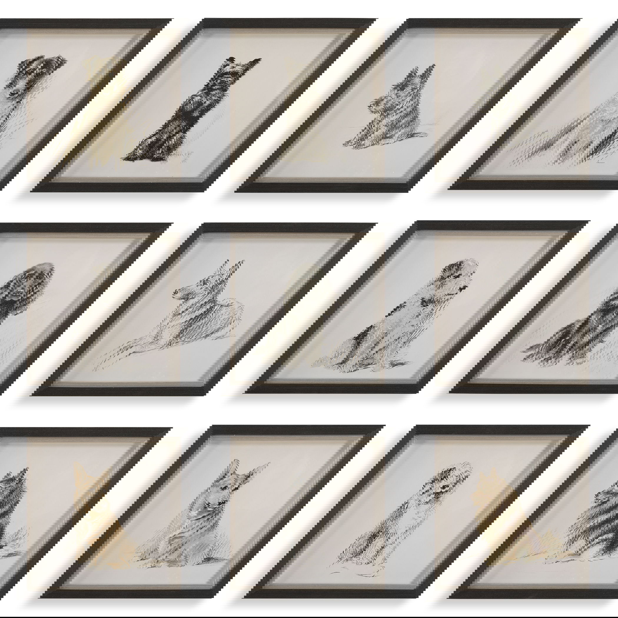 Loyal Companion Framed Dog Prints, S/9 large image 