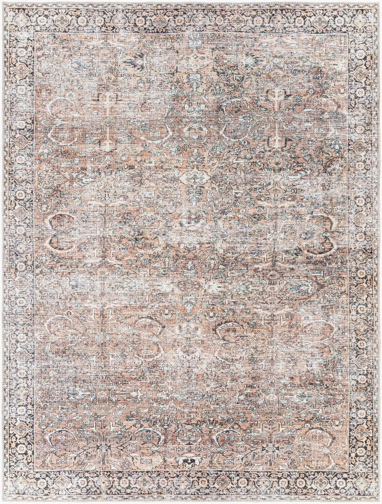 Kemer Machine Woven Rug, by Surya, 9'0.27" length x 6'6.74" width