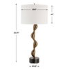 Remolino Bronze Table Lamp, by Uttermost, 15" width x 32.75" height x 15" depth thumbnail 3