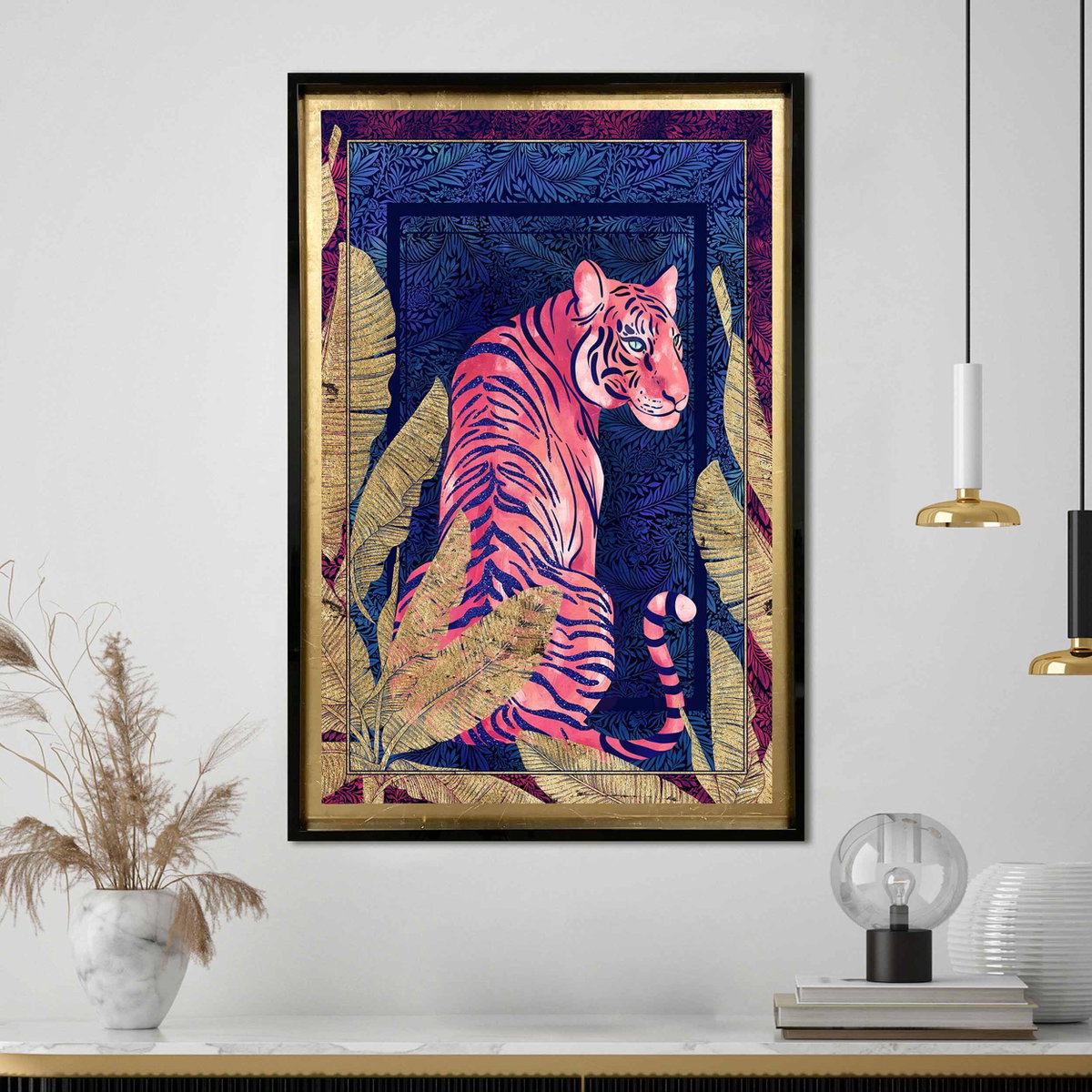 Deep Neon Jungle Cat (No Embellishment), Art by Oliver Gal,  30x45 View 2