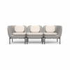 Inou Elements Modular Three-seater Sofa, Outdoor Furniture by Crescent Garden, 6'9.3" width x 2'2.4" height x 2'3.8" depth thumbnail 1
