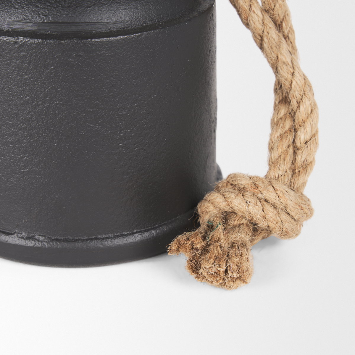 Quincy Medium Matte Black Metal Decorative Bell Object, Decorative Object by Mercana, 4.75" length x 4.75" width x 7" height View 9