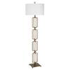 Link Brushed Gold Floor Lamp, by Uttermost, 19" width x 67" height x 19" depth thumbnail 6