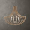 Lovelock 4 Light Rope Empire Chandelier, Pendant by Uttermost, 27.5" width x 24.25" height x 27.5" diameter thumbnail 2