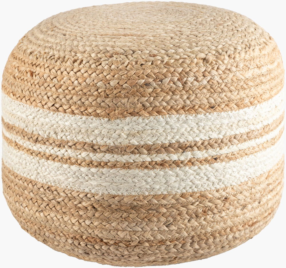 Mallows Pouf, Ottoman by Surya, 18" width x 14" height