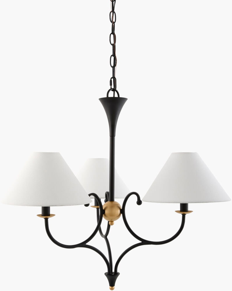Zingari Chandelier, by Surya, 38" length x 38" width x 56" height